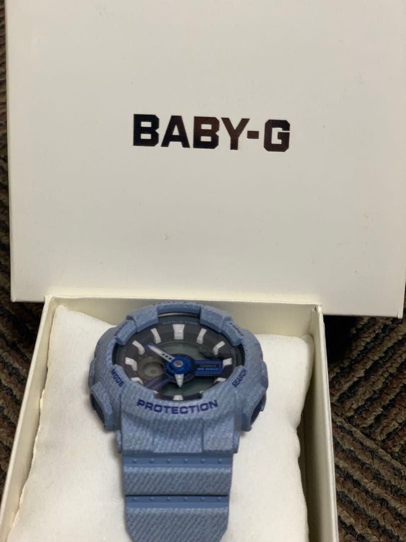 BABY-G レディースデニムドカラーブルー
