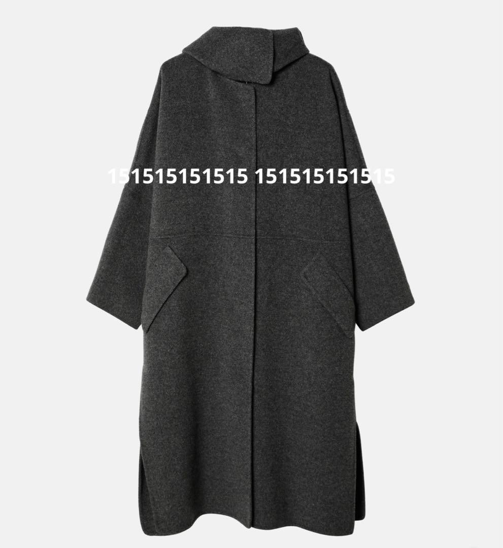ルシェルブルー　Hooded Over COAT グレー