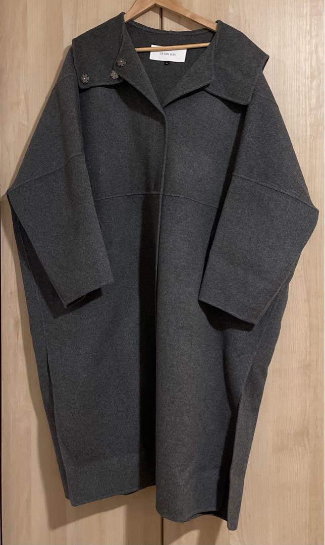 ルシェルブルー　Hooded Over COAT グレー