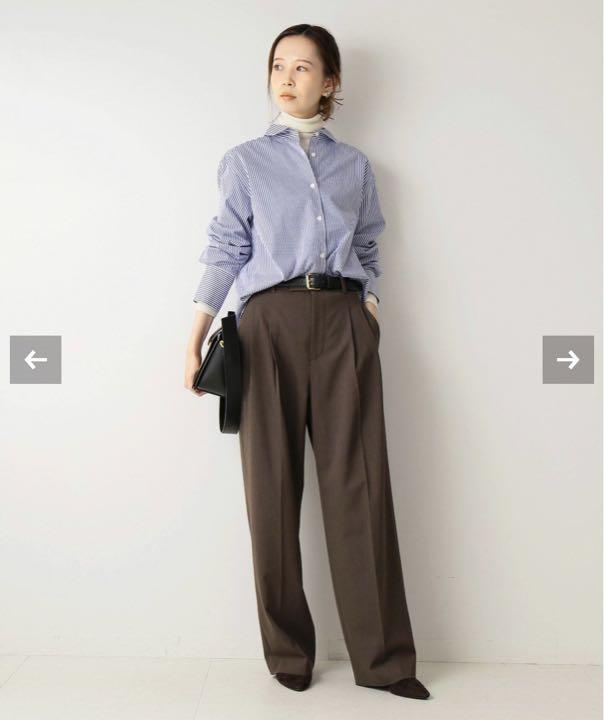 新品♡IENA♡ワイドタックパンツ/ブラウン
