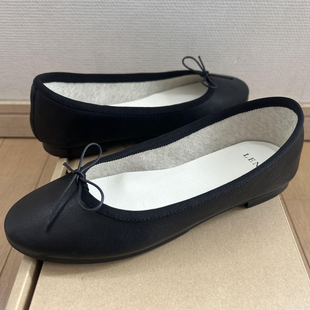 LENO バレエシューズ 22.5cm ブラック リノ パンプス
