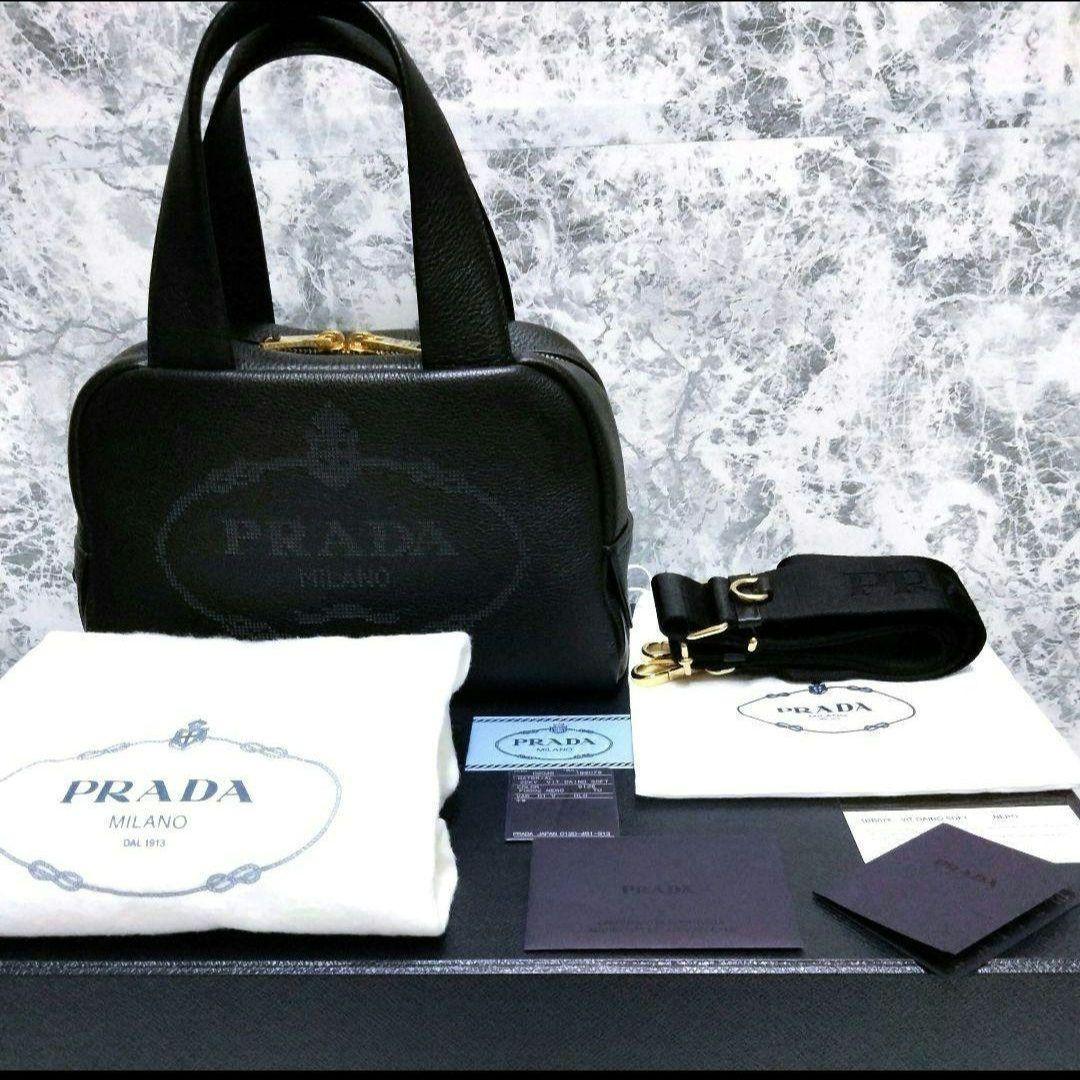 プラダ　2way ショルダーバッグ ハンドバック ブラック 展示品