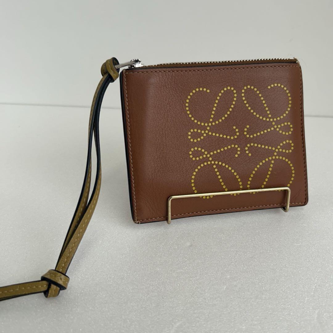 ◆LOEWE ロエベ スクエア形コイン＆カードケース/名刺入れ