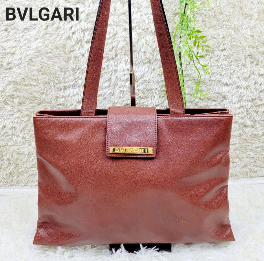 BVLGARI ブラウン ショルダーバッグ（男女兼用）
