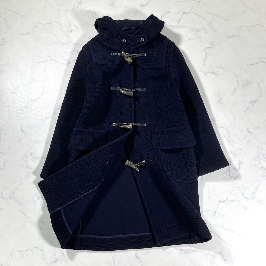 【美品】INVERTERE インバーティア　ロングダッフルコート　ヘリンボーン