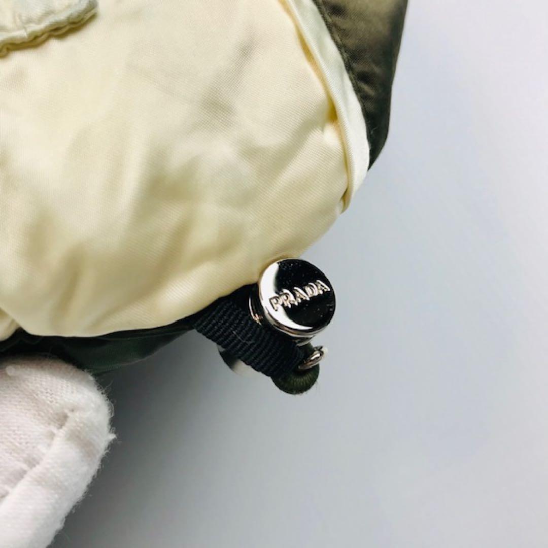 PRADA★三角プレート フォックスファー付 ダウンジャケット(38)