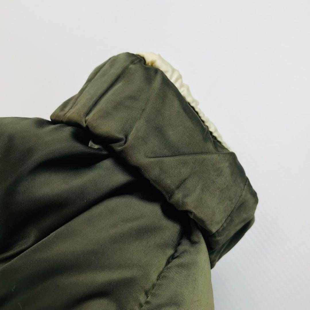 PRADA★三角プレート フォックスファー付 ダウンジャケット(38)