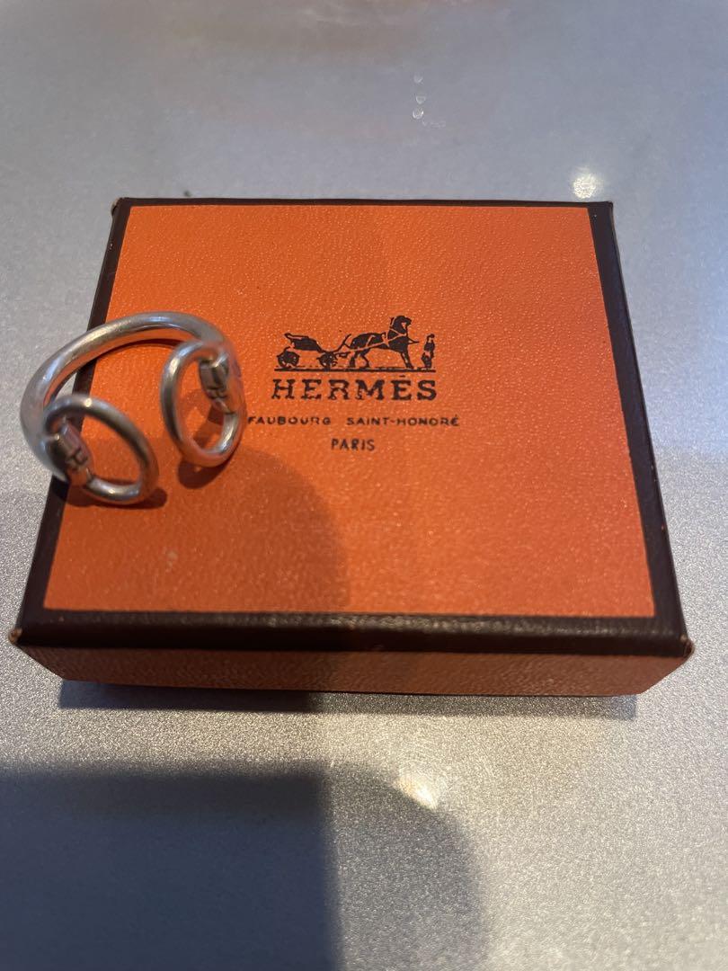 HERMES シルバーリング 箱付き　9-10号