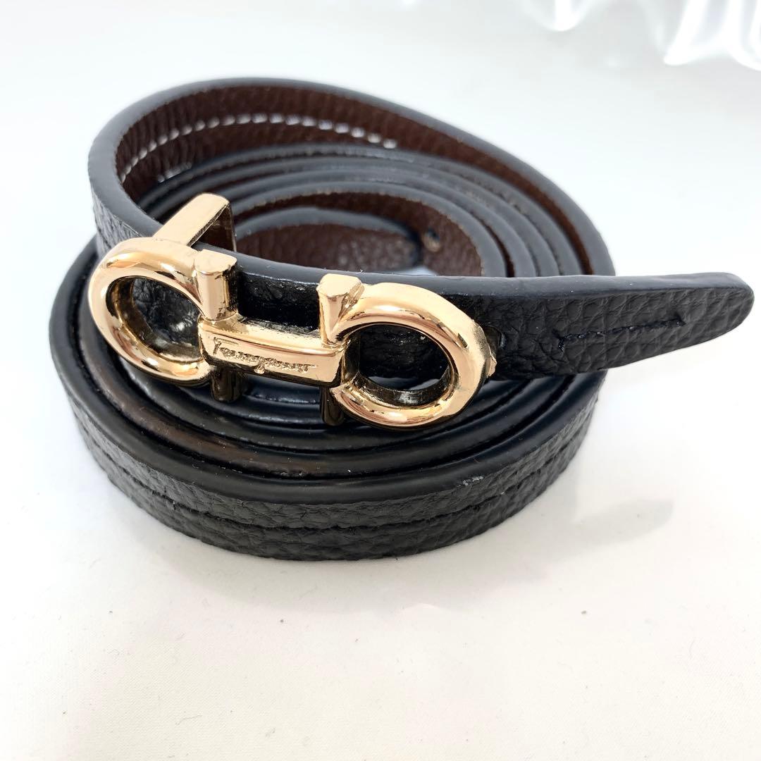 フェラガモ*細ベルト*ガンチーニ/バックル*Ferragamo/レディース