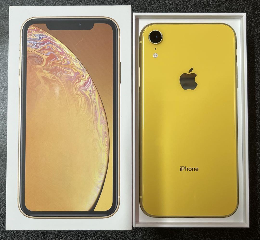 iPhone XR 128G イエロー　空箱/ケース