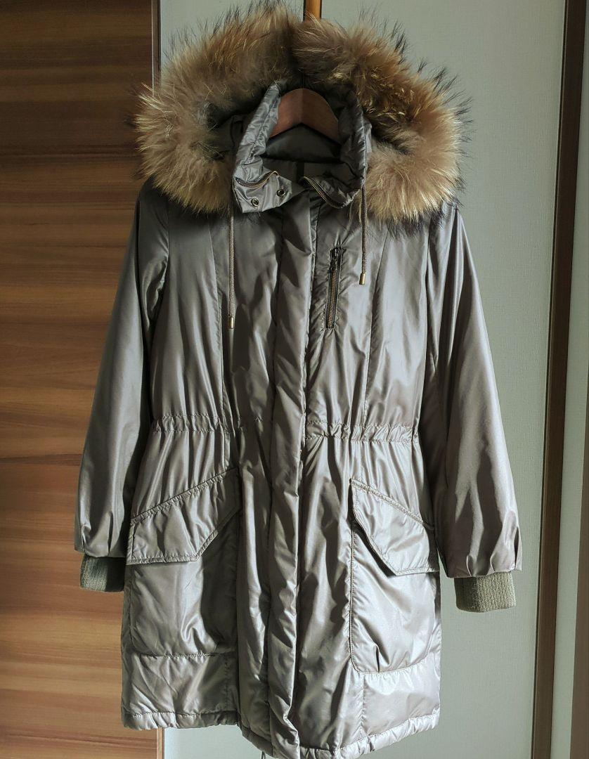 【美品】UNTITLED ラクーンファー付きダウンコート アンタイトル
