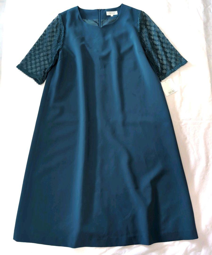✨️新品・未使用✨️アンフィニ　ロングワンピース　レース　15号　大きいサイズ