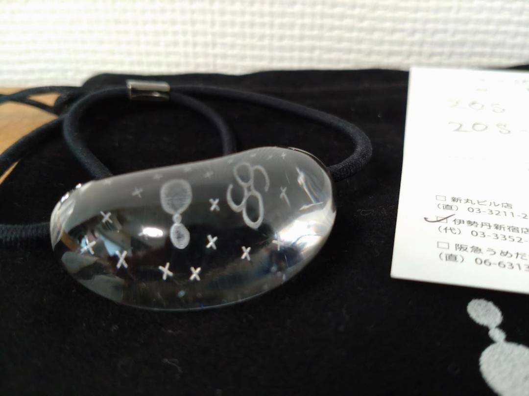 【ゴム新品】Lucite Crescent Clear Pony