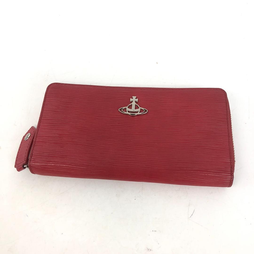 VivienneWestwood ラウンドファスナー 長財布 レッド ブランド