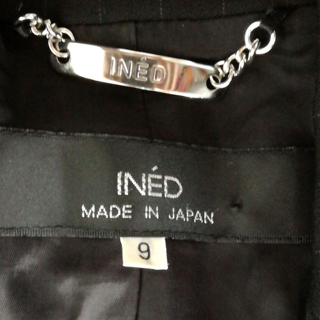 INED イネド 7 9 スーツ パンツ セット アップ ストライプ オフィス