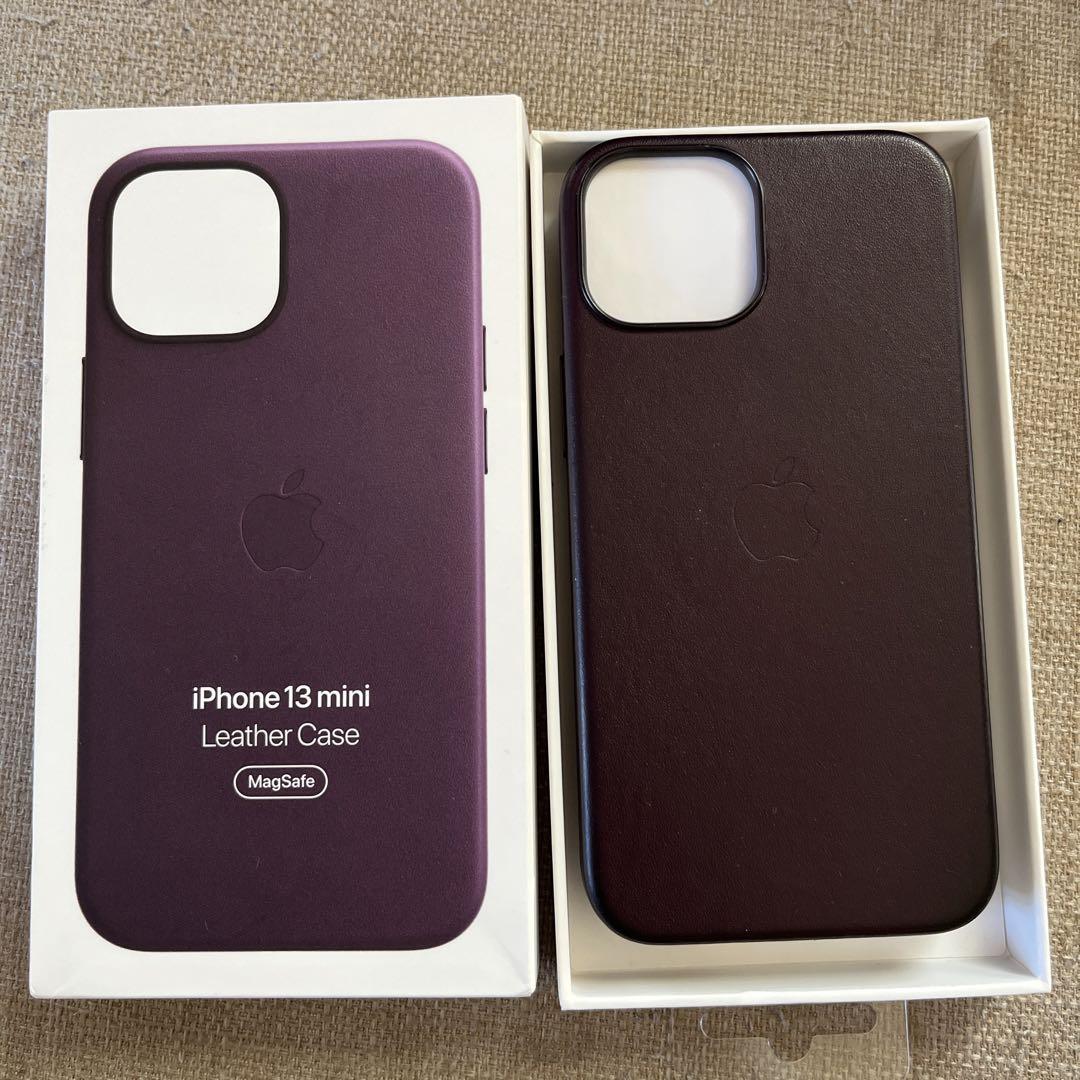（美品）iPhone 13mini レザーケース Apple