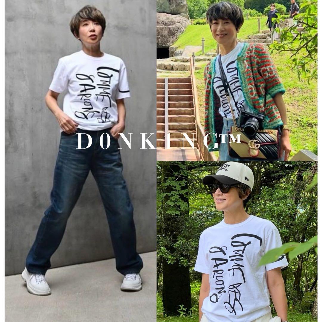 黒田知永子さん着 コムデギャルソン 青山限定 リニューアル記念ロゴ Tシャツ S