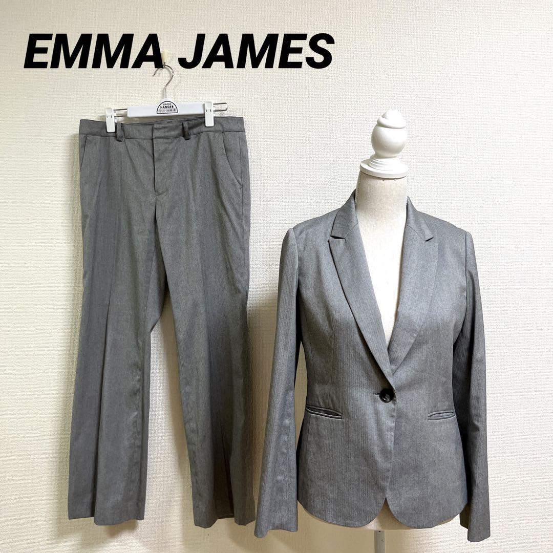 美品　EMMA JAMES エマジェイムス　L-LL  グレー　リクルートスーツ