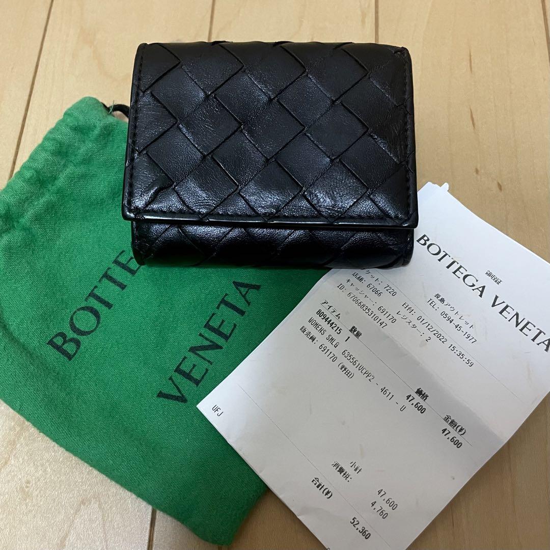 ◯BOTTEGA VENETA レザー 折り財布