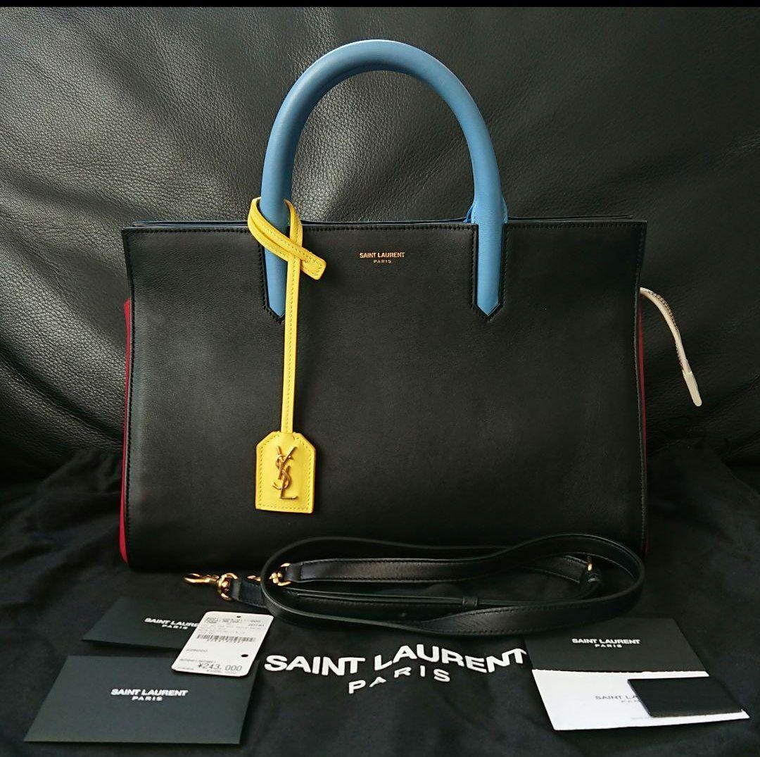 新品、未使用 サンローラン CABAS RIVE GAUCHE 2way バッグ