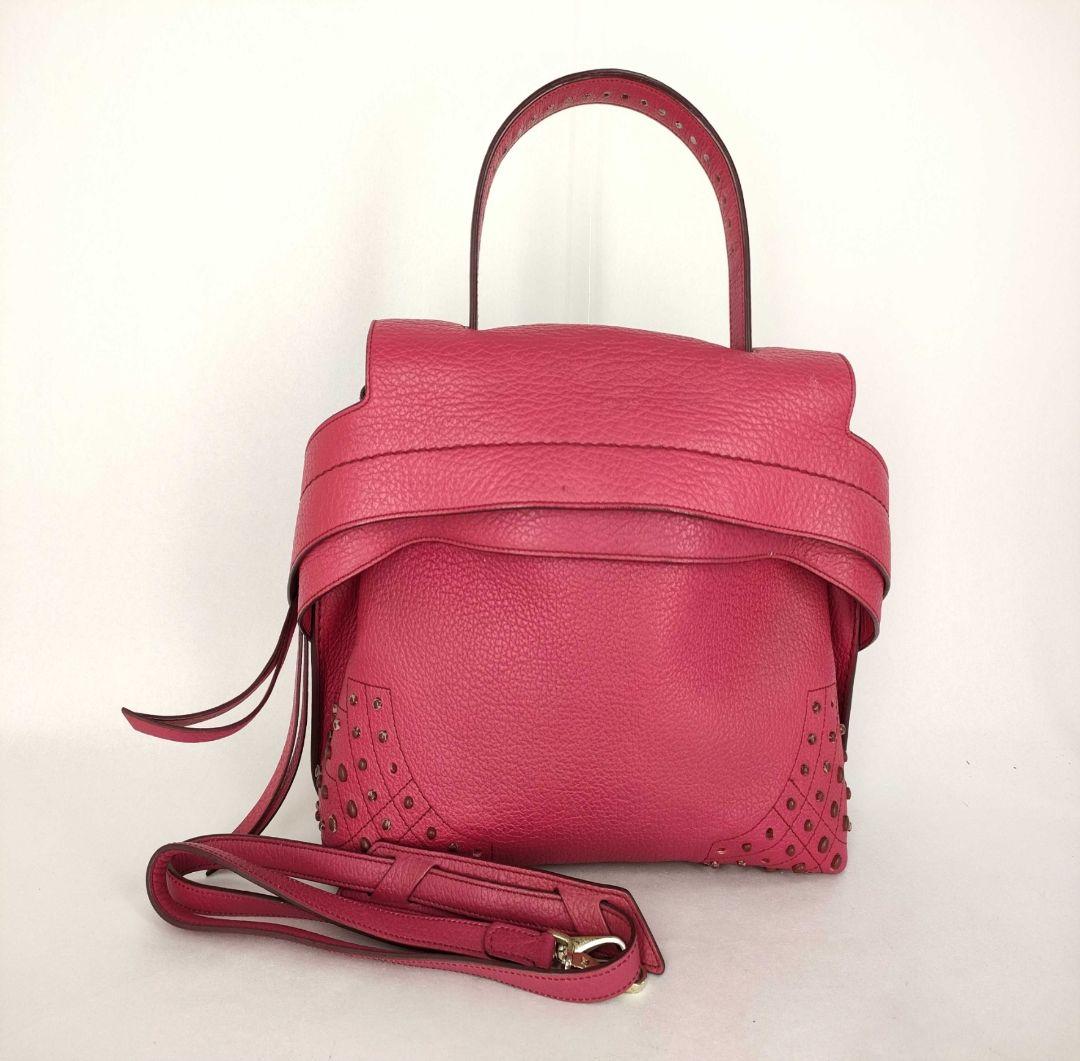 TODS Wave leather crossbody bag ハンドバッグ