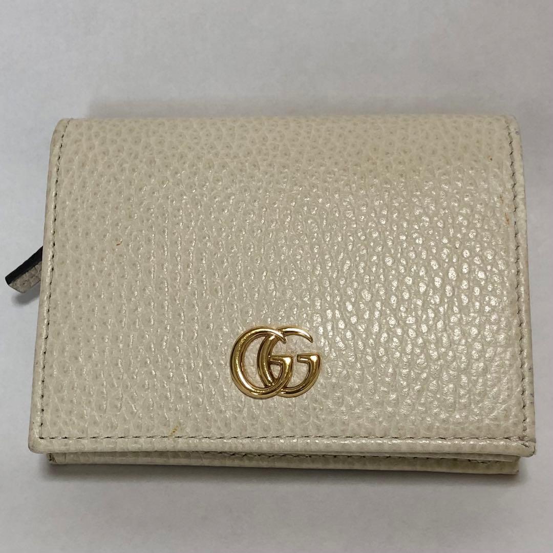 グッチ GUCCI GGマーモント レザー 二つ折り財布