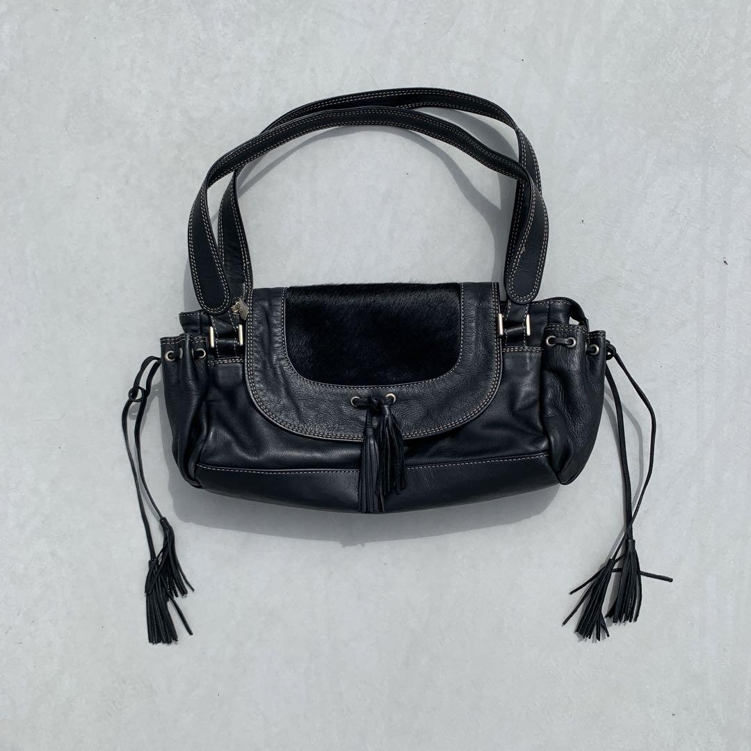 バッグ 00s leather multi hand bag grunge y2k