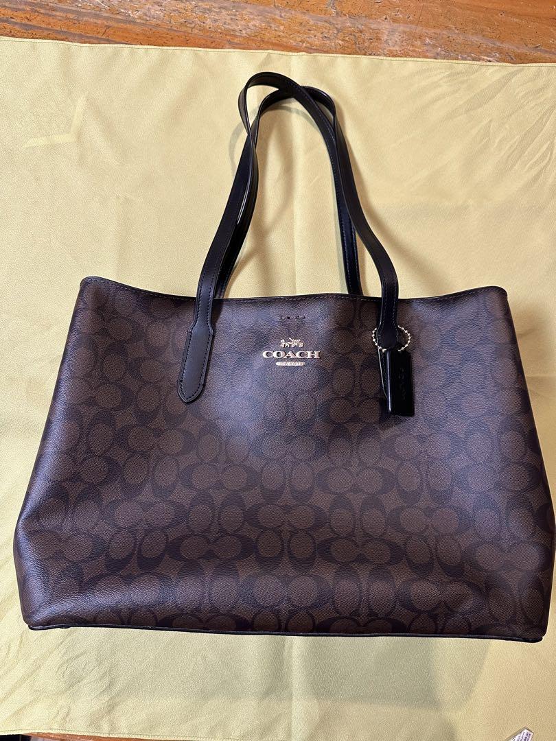 【coach セール中‼️】コーチ　シグネチャー　トートバッグ　ブラウン
