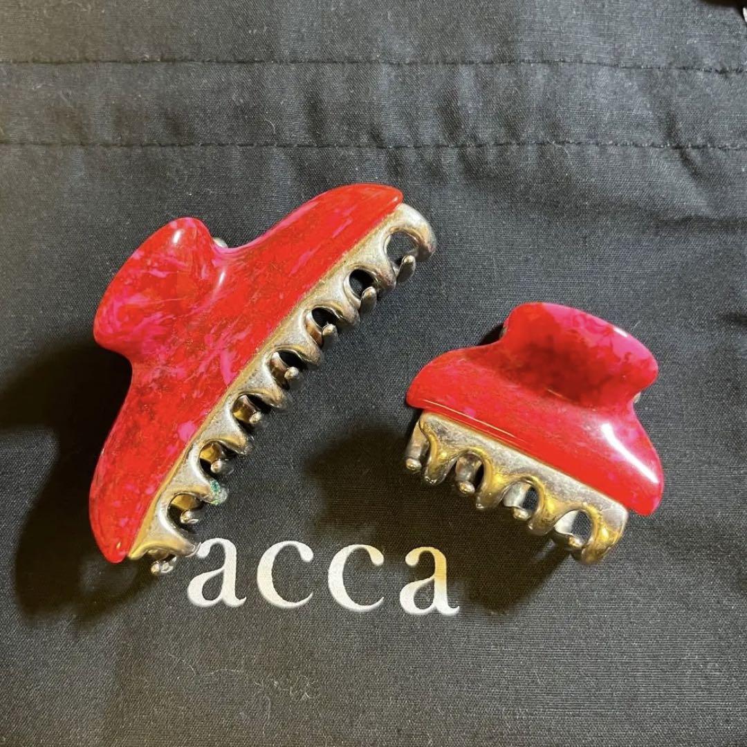acca バービークリップ レッドマーブル