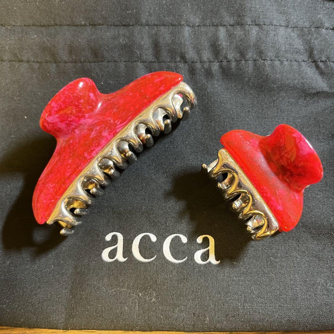 acca バービークリップ レッドマーブル