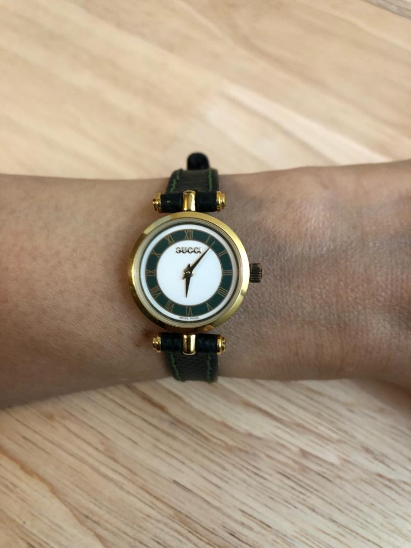 【最終お値引き】GUCCI グッチ　レディースウオッチ 稼働品 電池交