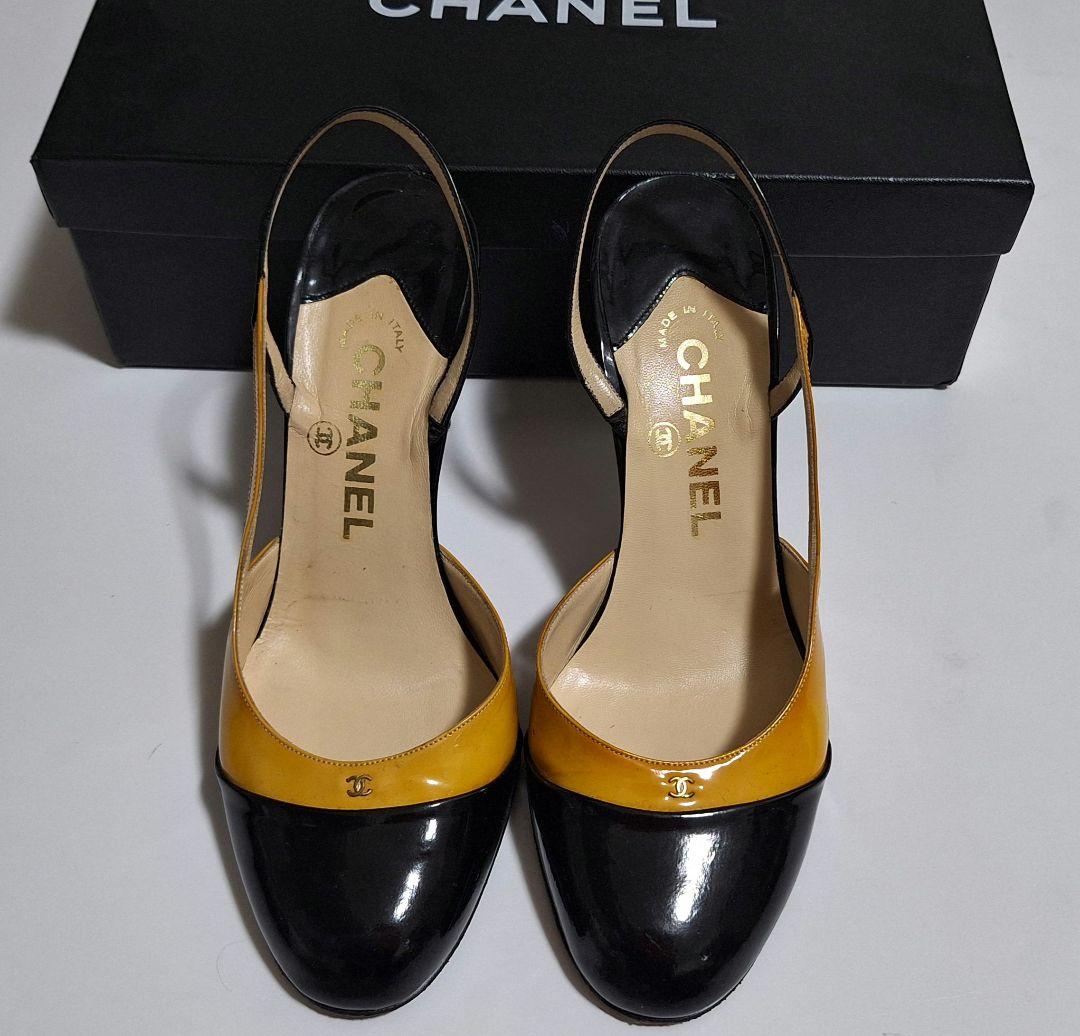 CHANEL ハイヒール　パンプス　 黒・ベージュのバイカラー　size36