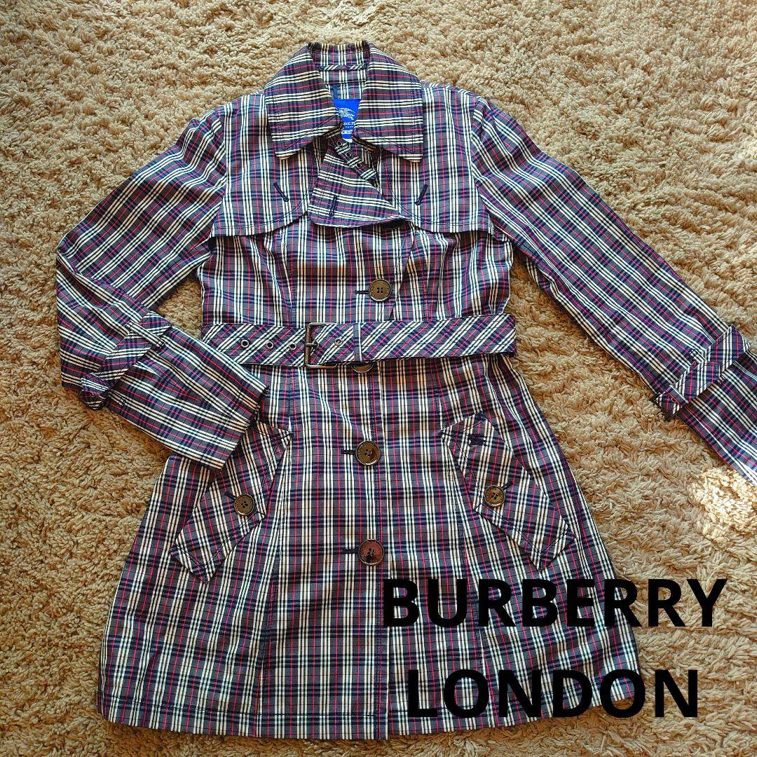 [美品]BURBERRY LONDON ノヴァチェック スプリングコート 総柄