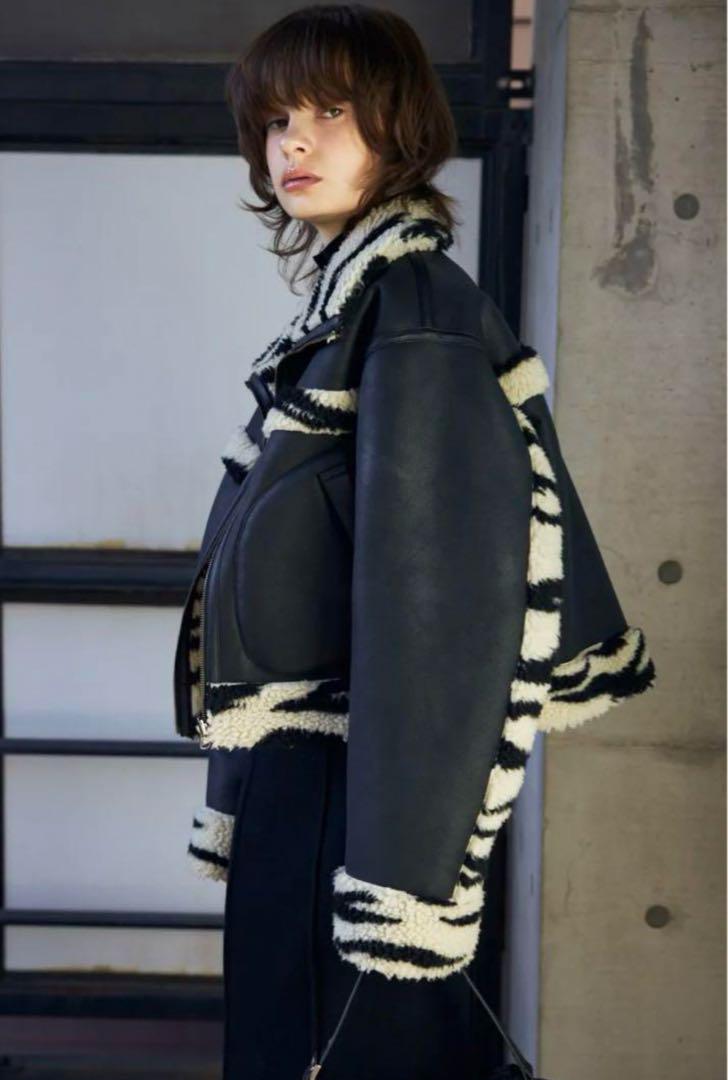 ジャケット・アウター SLY ZEBRA REVERSIBLE SHORT B-3