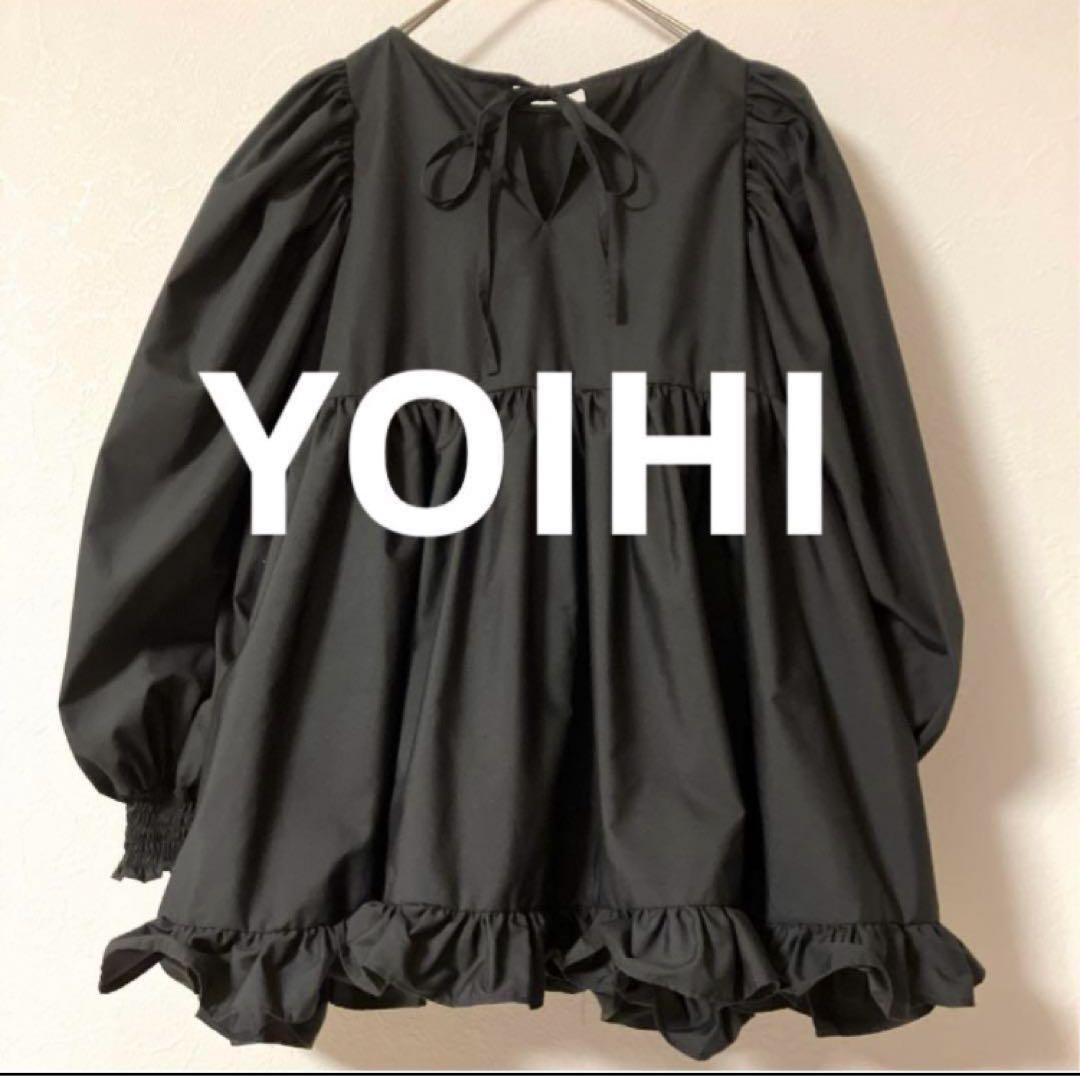 【 YOIHI 】　ヨイヒ 布おばけブラウス　ブラック